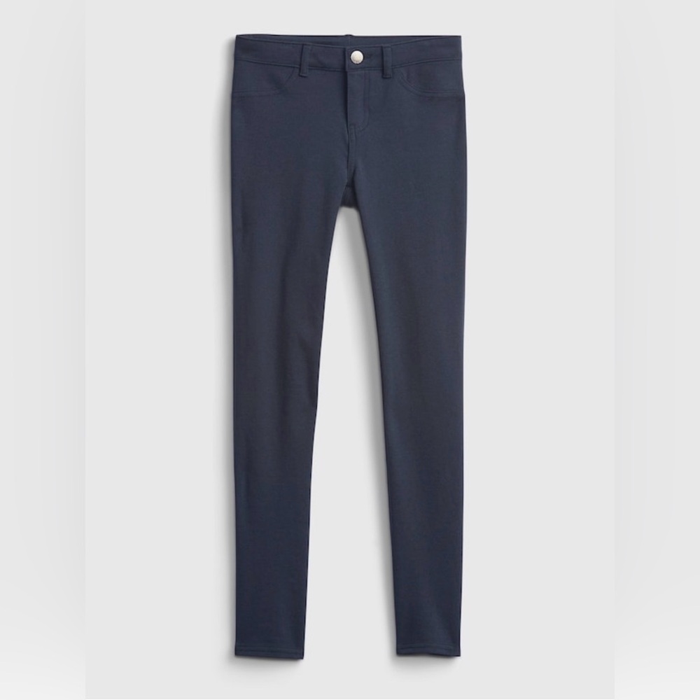 3 PAIRS Gap Kids uniform Ponte Navy Blue Skinny Pants sz 12 reg sold together